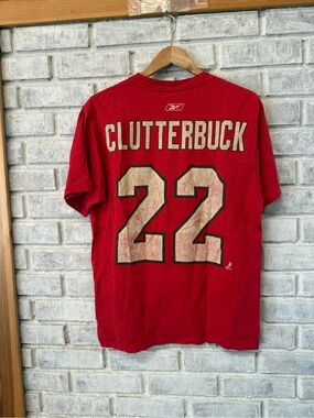 Reebok Red CLUTTERBUCK #22 Men's Tee